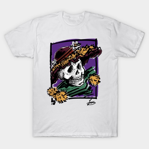 La Calavera Catrina T-Shirt by AldosKirin